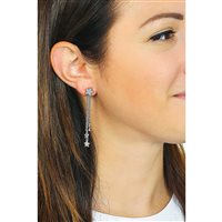 Orecchini Sagapo Donna Aurora in Acciaio Cristallo SAR34 - SAR34